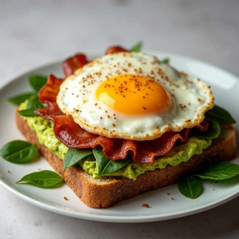Crispy Turkey Bacon and Smashed Avocado Sandwich