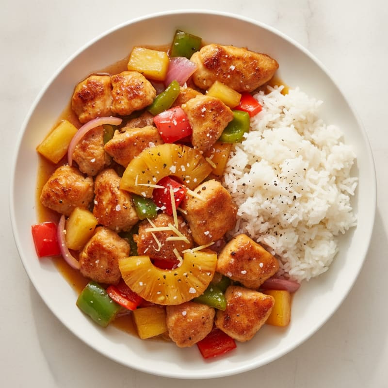 Sweet and Sour Chicken with Pineapple