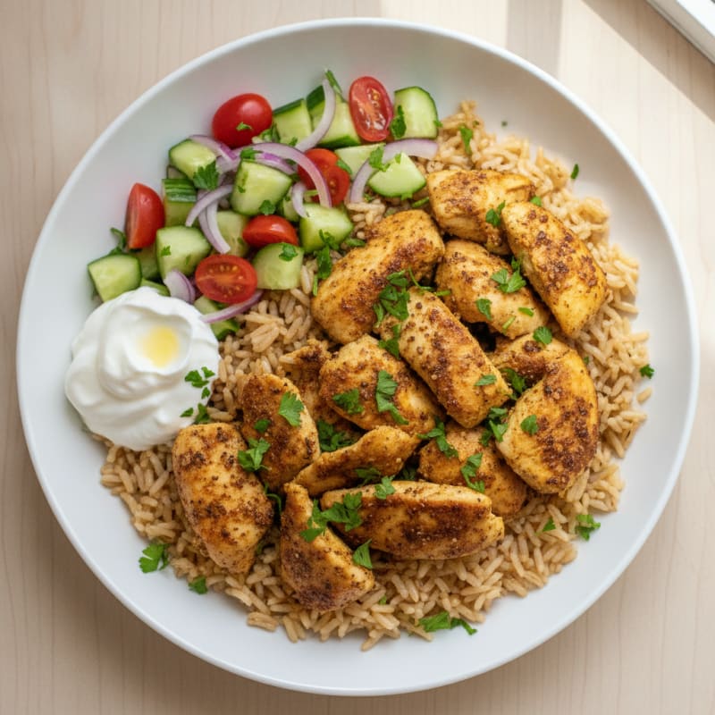 Chicken Shawarma Rice Bowl