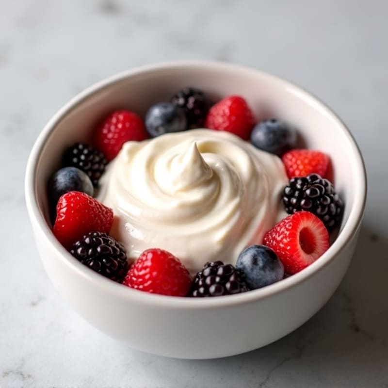 Creamy Greek Yogurt Protein Bowl with Mixed Berries