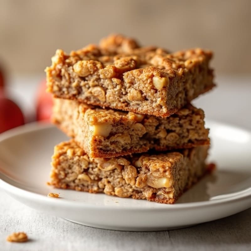 Cinnamon-Spiced Baked Apple Oatmeal Bars