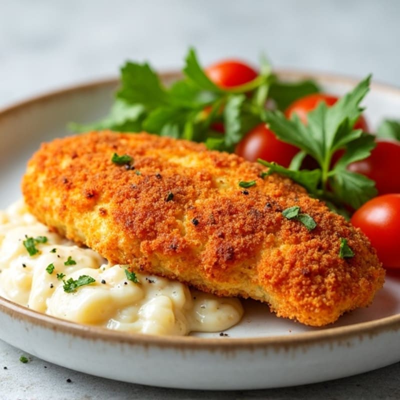 Crispy Baked Almond-Crusted Chicken Schnitzel