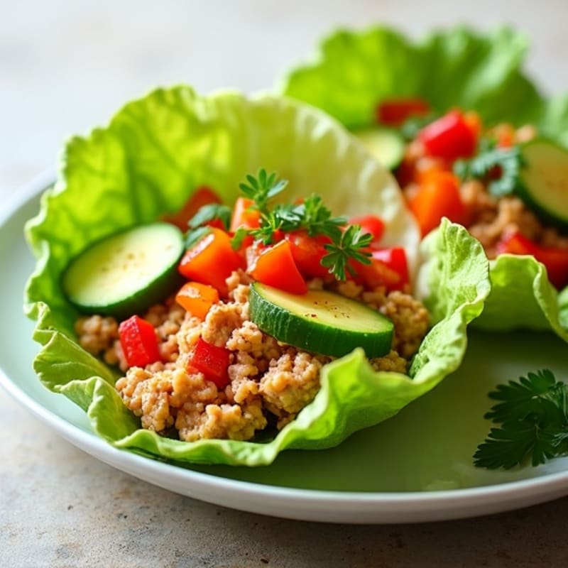 Spicy Tuna Lettuce Wraps