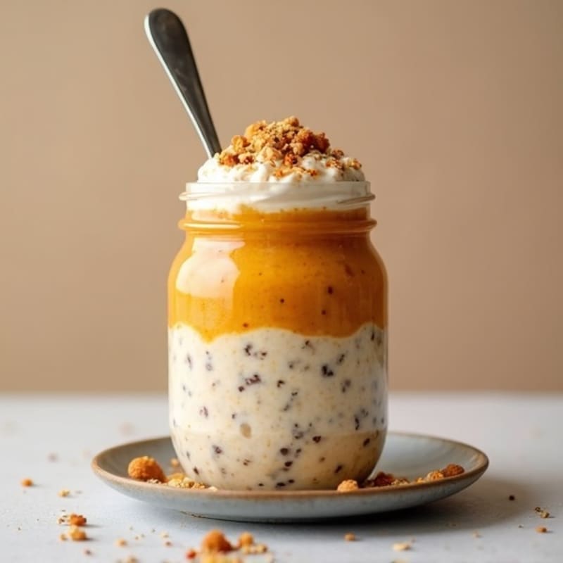 Creamy Pumpkin Pie Overnight Oats