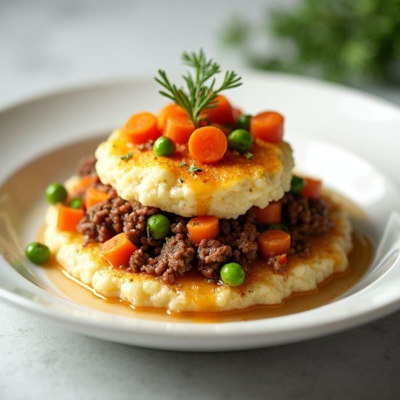 Lean Ground Beef Shepherd's Pie with Creamy Cauliflower Mash