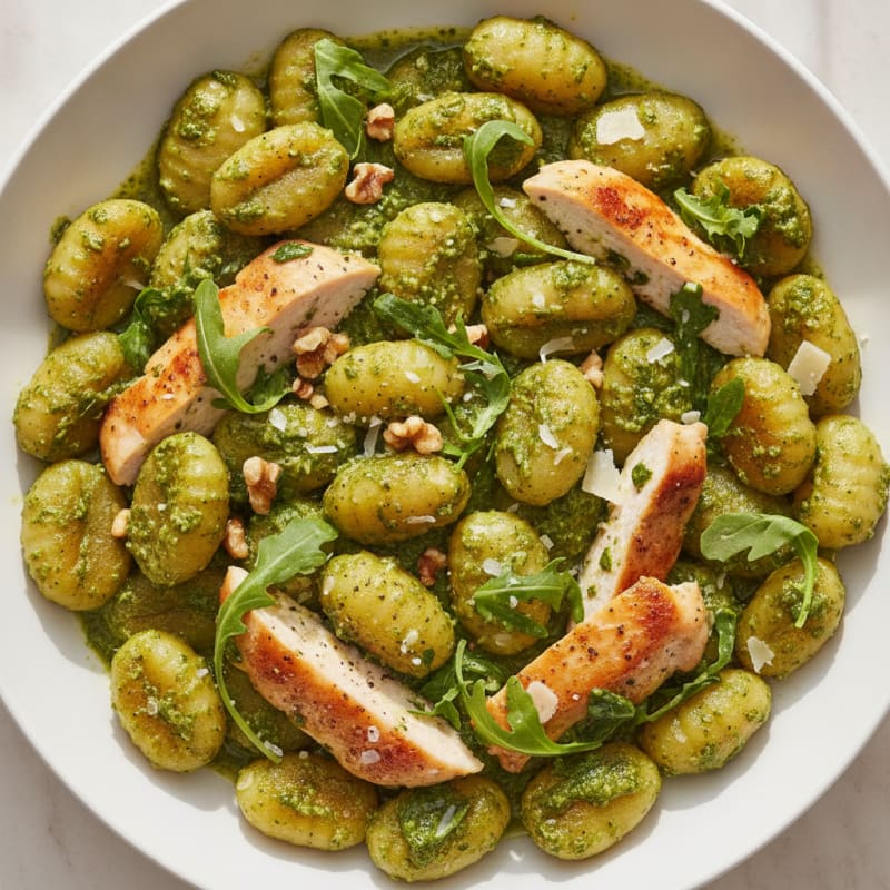 Gnocchi with Arugula Pesto