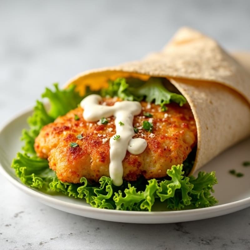 Crispy Chicken Creamy Caesar Wrap