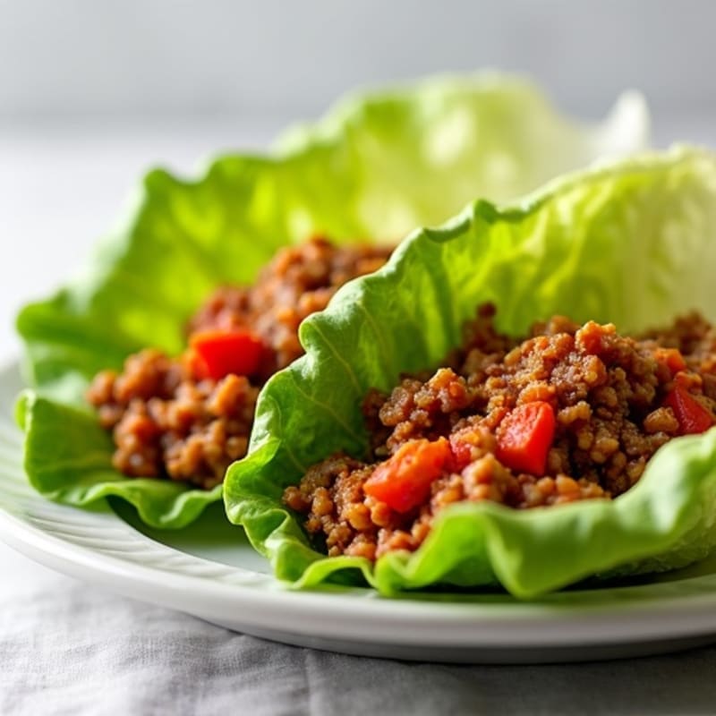 Hearty Lean Ground Turkey Sloppy Joe Lettuce Wraps