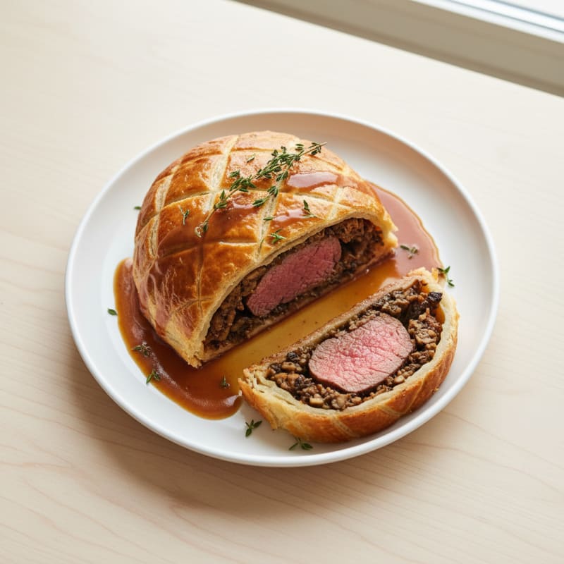 Classic Beef Wellington with Mushroom Duxelles