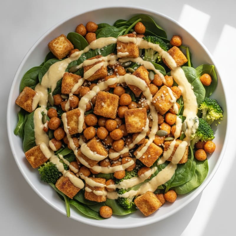 Roasted Vegetable and Chickpea Buddha Bowl