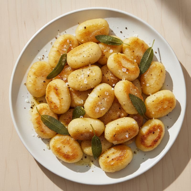 Ricotta Gnocchi with Sage Butter Sauce