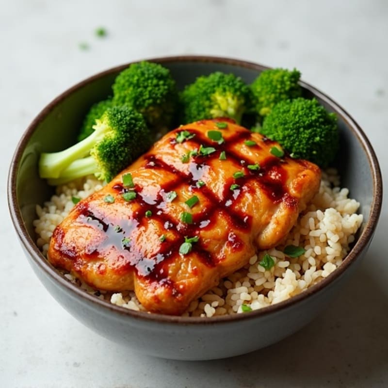 Sticky Ginger-Garlic Teriyaki Chicken Bowl