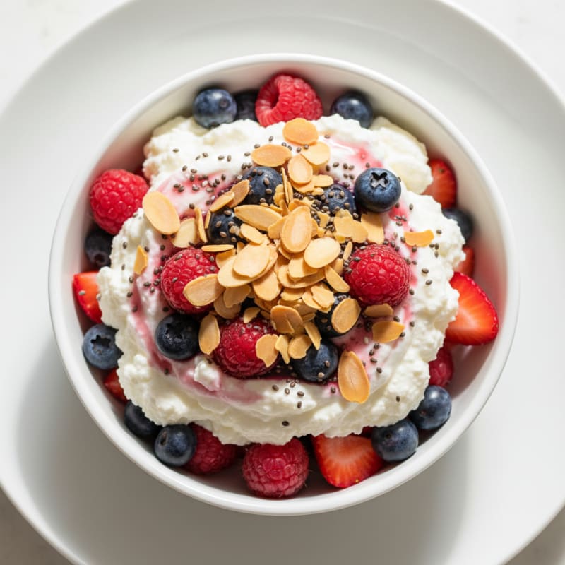 Creamy Greek Yogurt Protein Parfait with Mixed Berries