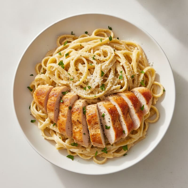 Clean Eating Chicken Alfredo