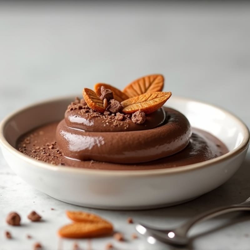 Silky Chocolate Protein Pudding with Almond Butter
