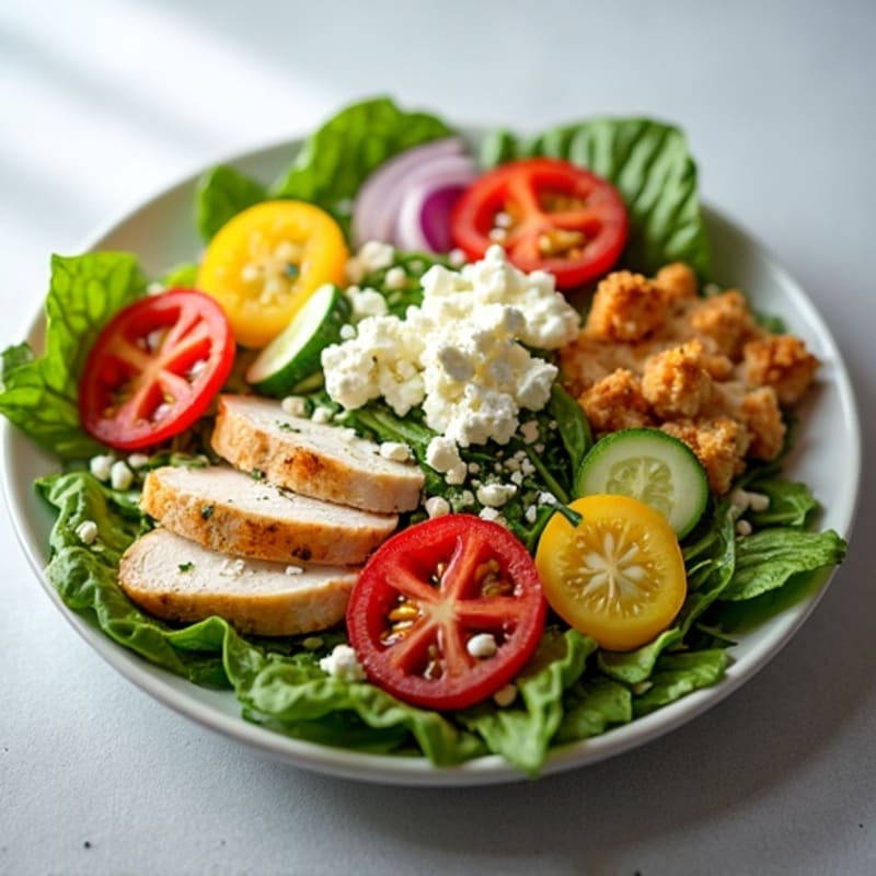 Fresh Feta and Crisp Vegetable Salad