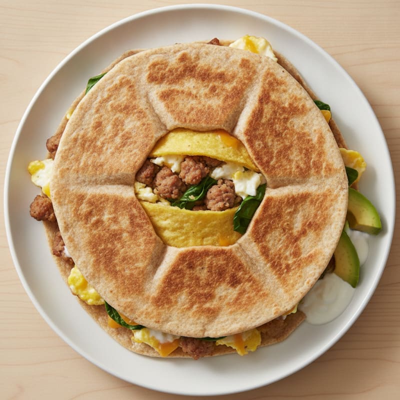 Sausage Egg and Cheese Crunchwrap