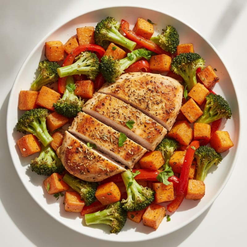 Savory Herb Chicken with Roasted Vegetables