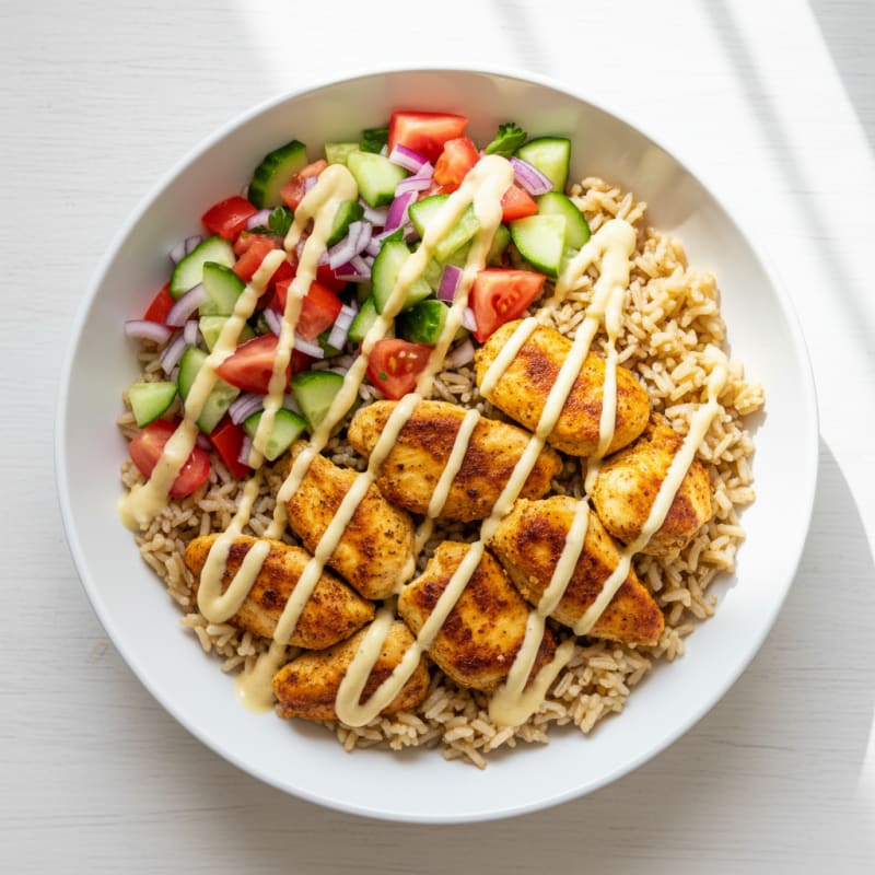 Chicken Shawarma Rice Bowl