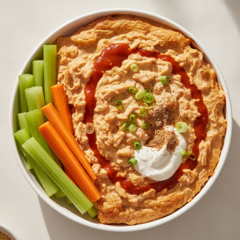 High-Protein Buffalo Chicken Dip