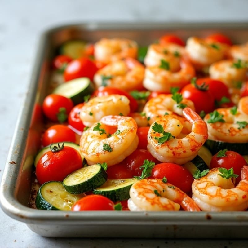 15-Minute Sheet Pan Lemon Garlic Shrimp