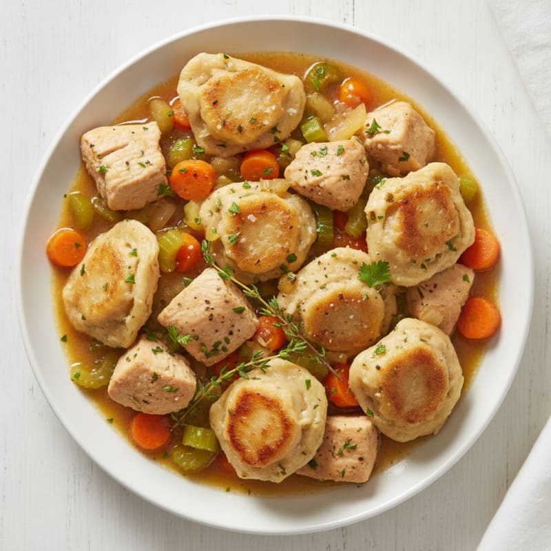 Homestyle Chicken and Herb Dumplings
