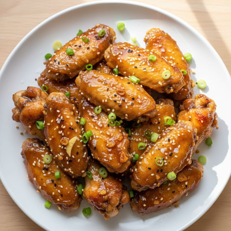 Honey-Garlic Glazed Chicken Wings
