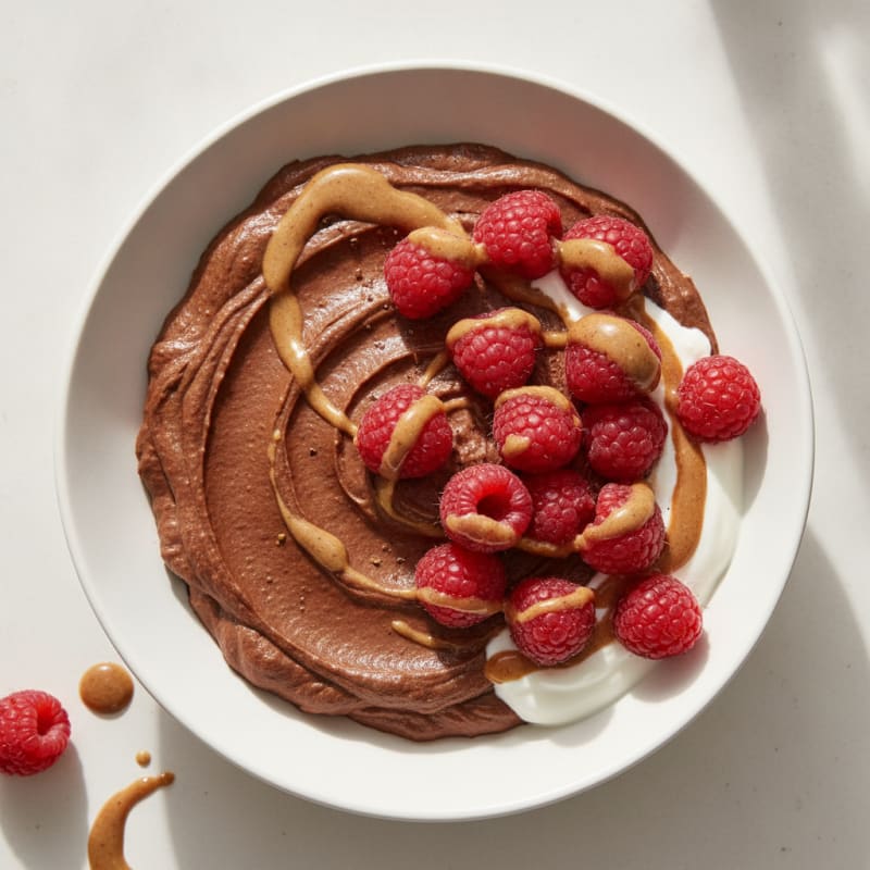 Silky Chocolate Protein Pudding with Greek Yogurt