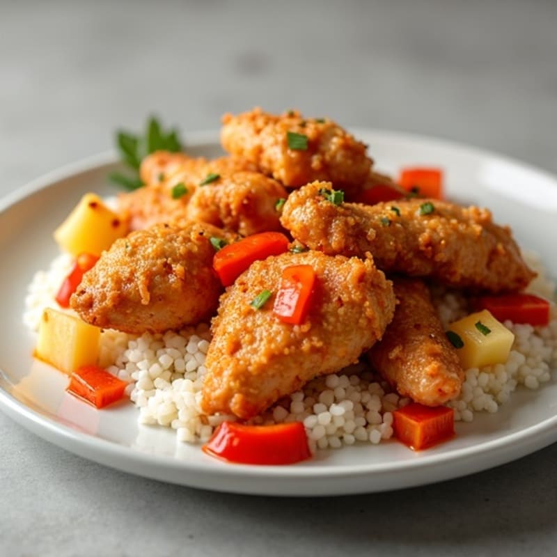 Crispy Baked Sweet and Sour Chicken