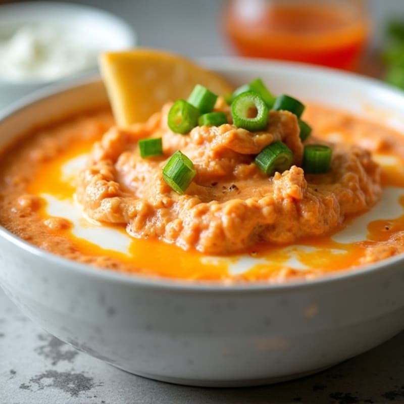 Creamy Greek Yogurt Buffalo Chicken Dip