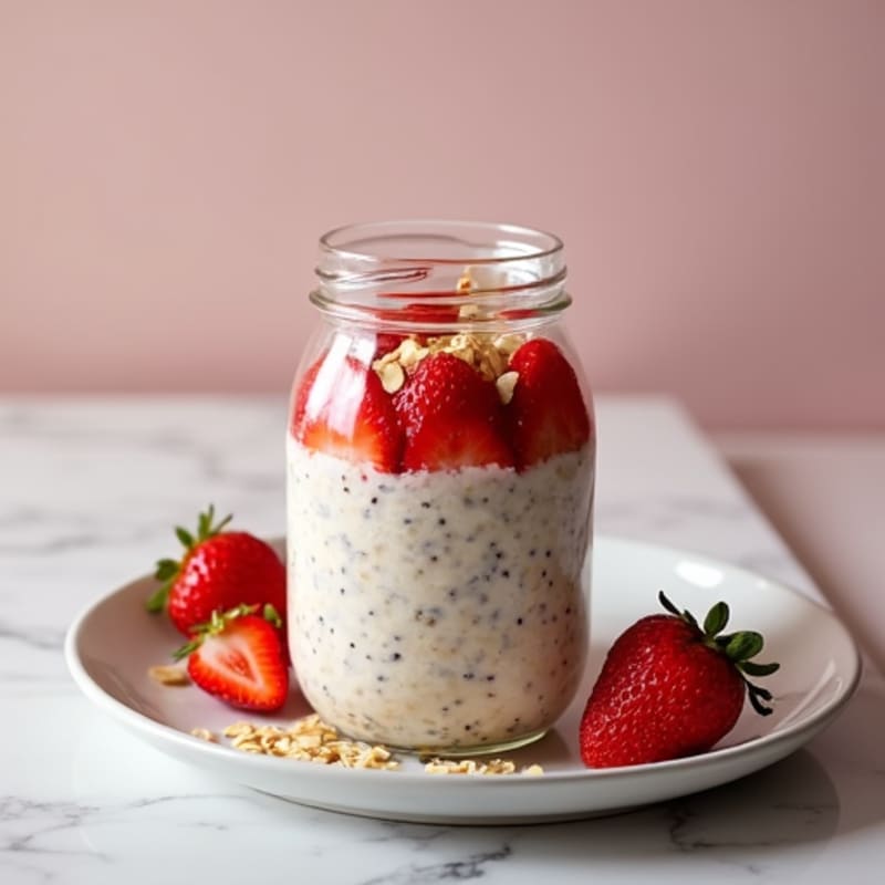 Berry-Vanilla Protein Overnight Oats