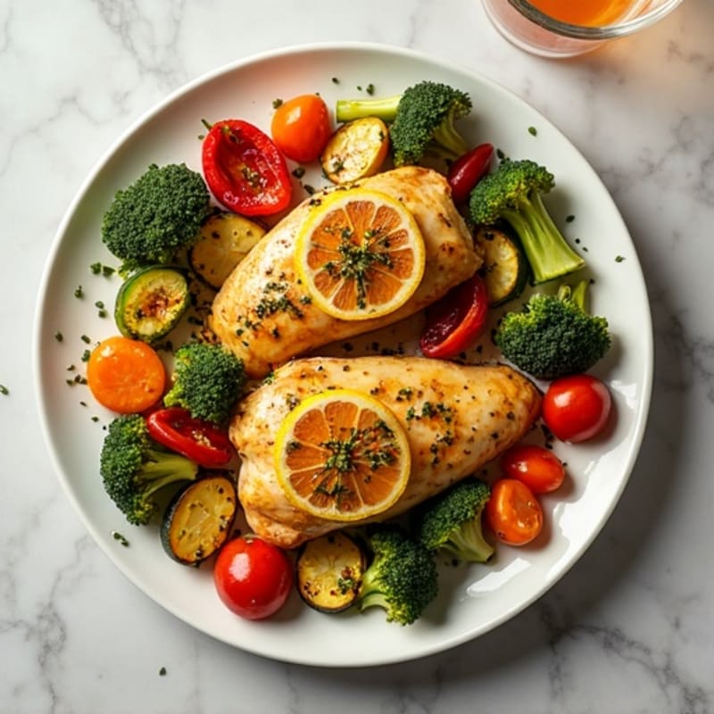 Sheet Pan Lemon Herb Chicken and Roasted Vegetables