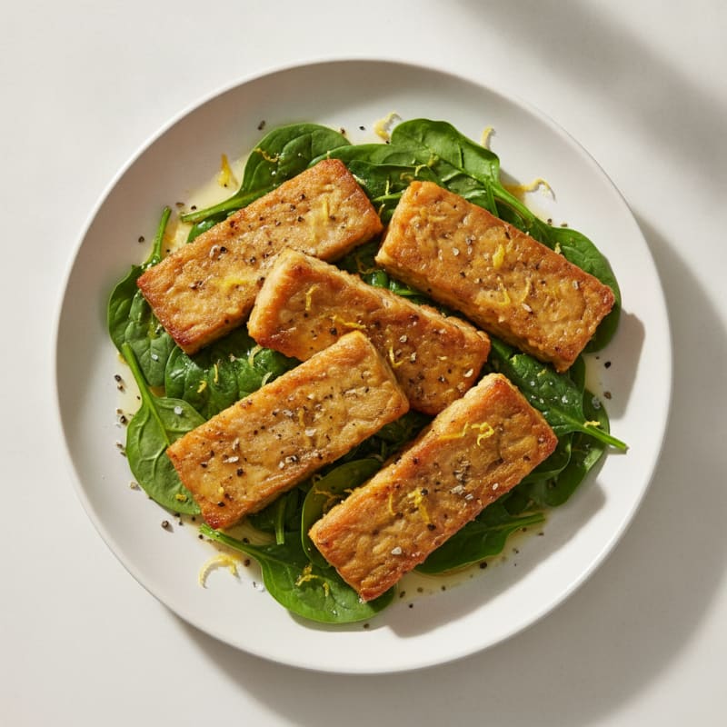 Lemon-Herb Baked Tempeh