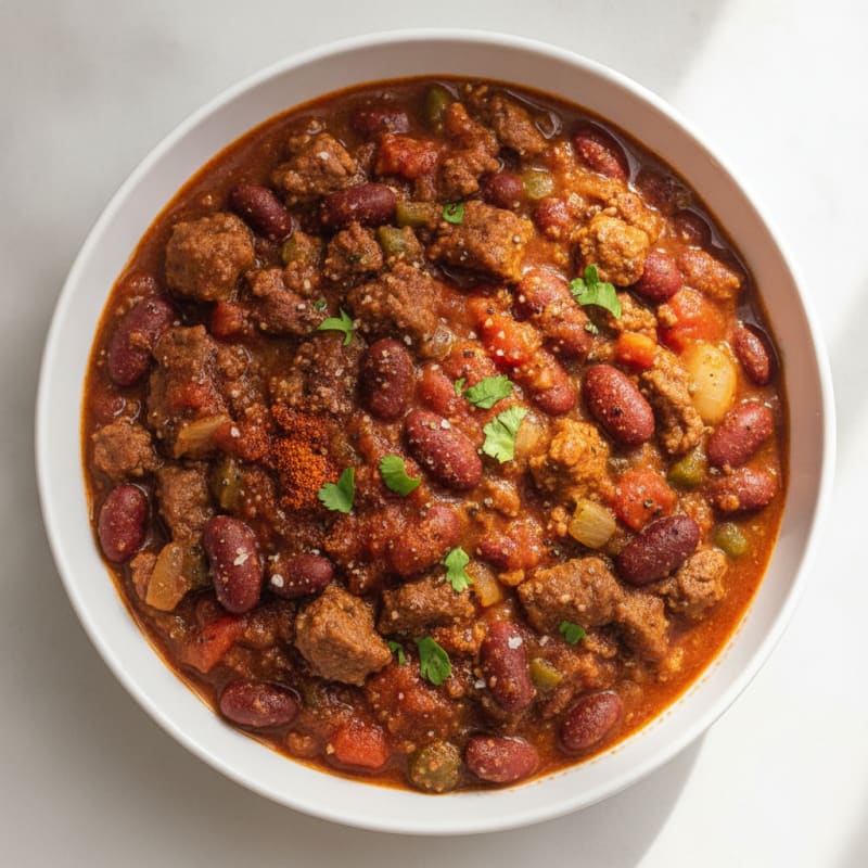 Hearty Beef Chili with Kidney Beans
