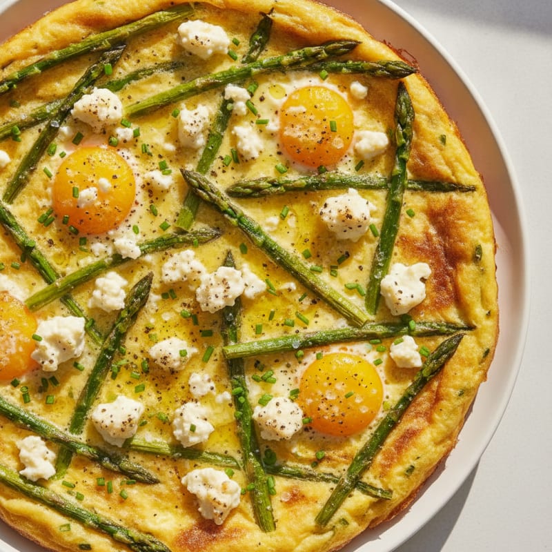 Duck Egg and Asparagus Frittata