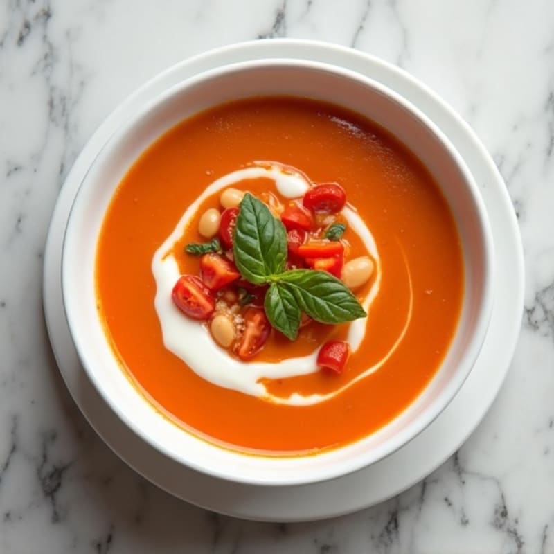 Creamy Fresh Tomato Basil Soup