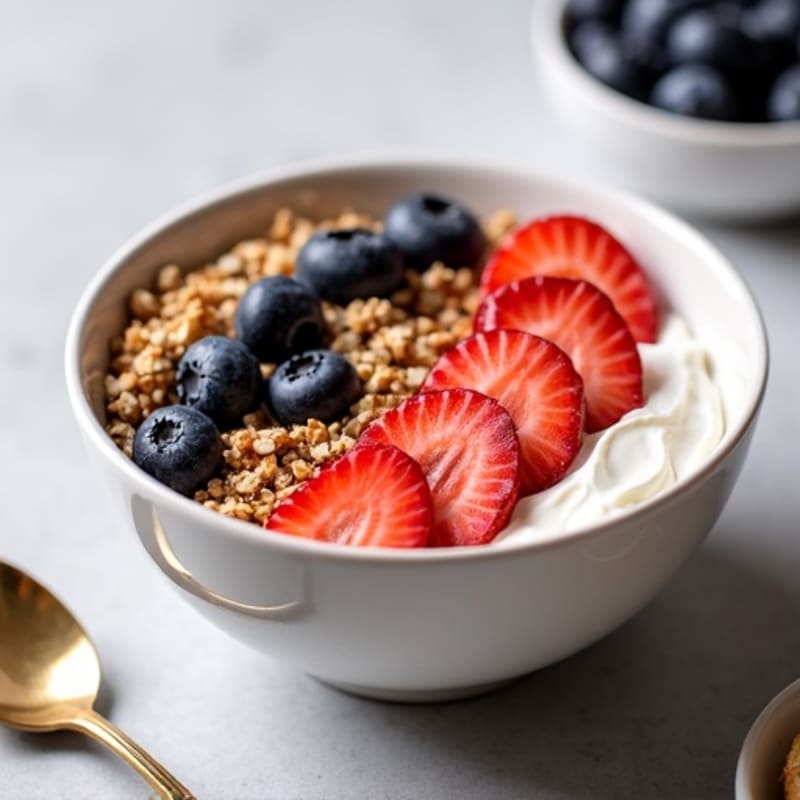 Protein-Packed Berry Crunch Greek Yogurt Bowl