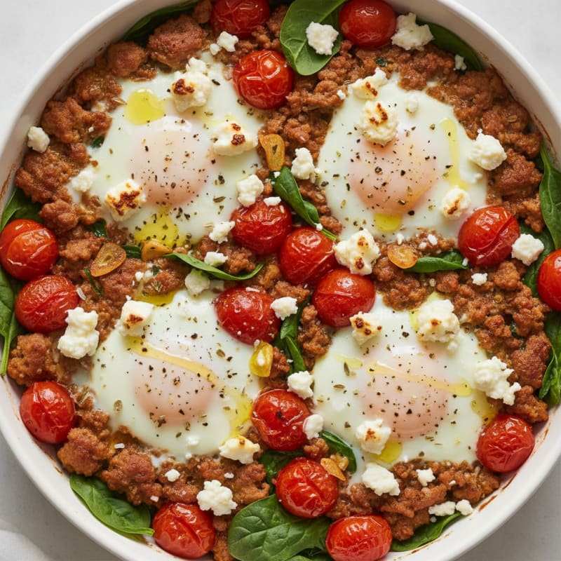 Baked Eggs with Roasted Tomatoes