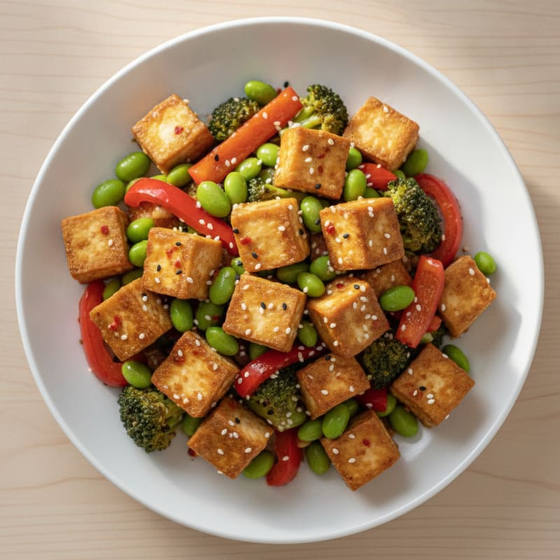 Sesame Tofu Stir-Fry