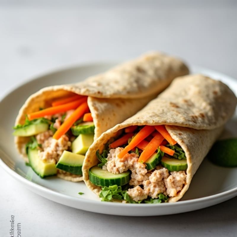 Fresh Spicy Tuna Wraps
