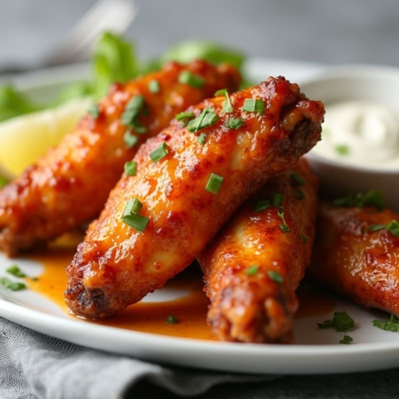 Crispy Baked Honey Garlic Chicken Wings