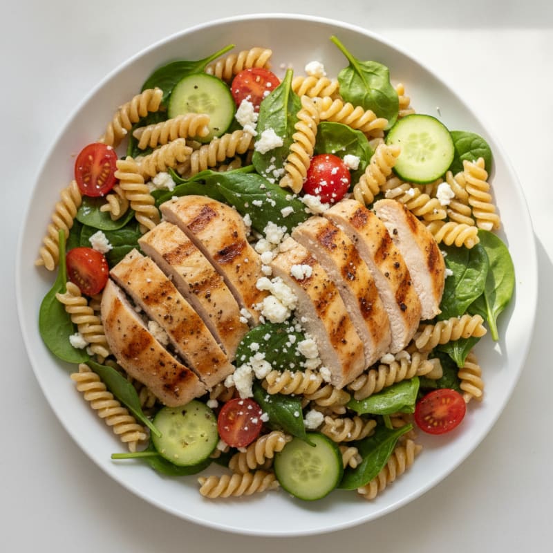 Lemon-Herb Chicken Pasta Salad