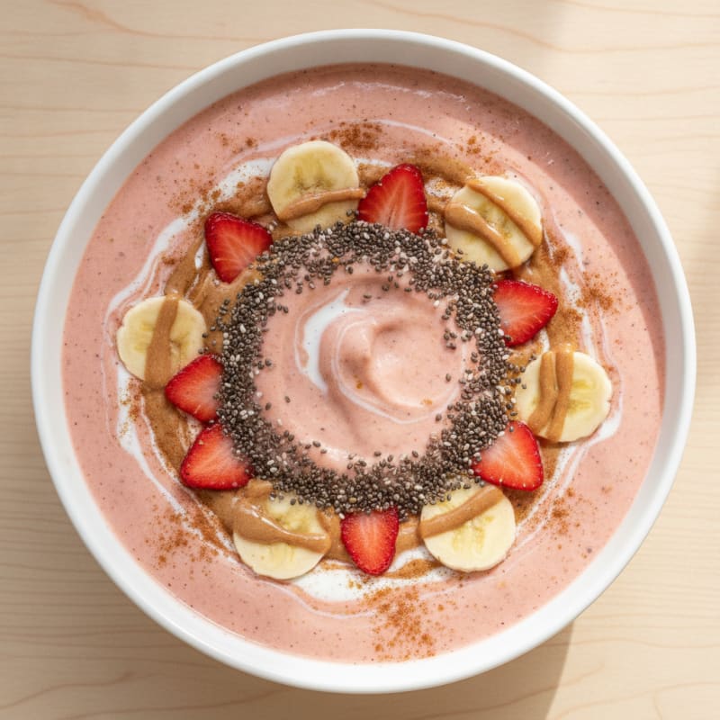 Strawberry Banana Power Smoothie
