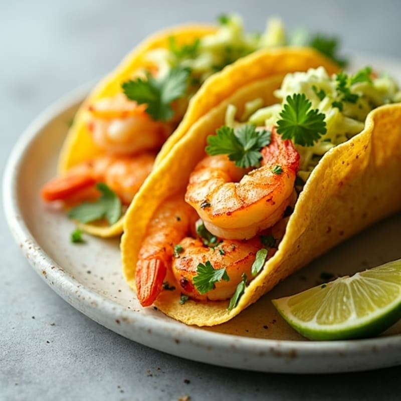 Zesty Pan-Seared Shrimp Tacos with Crunchy Cabbage Slaw