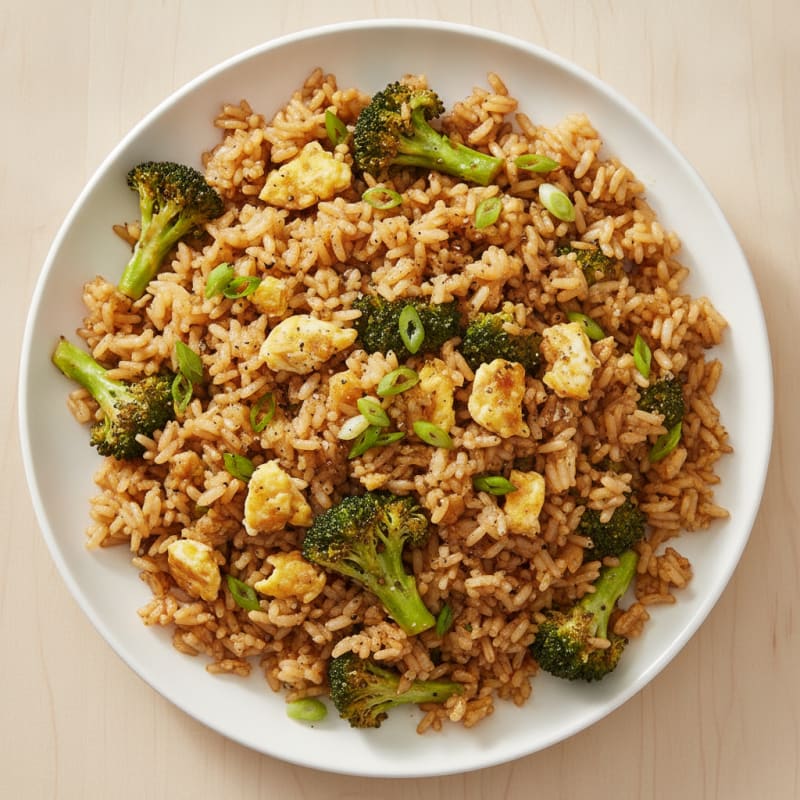 High-Protein Broccoli and Egg Fried Rice