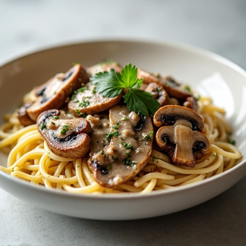 Creamy Beef and Mushroom Skillet