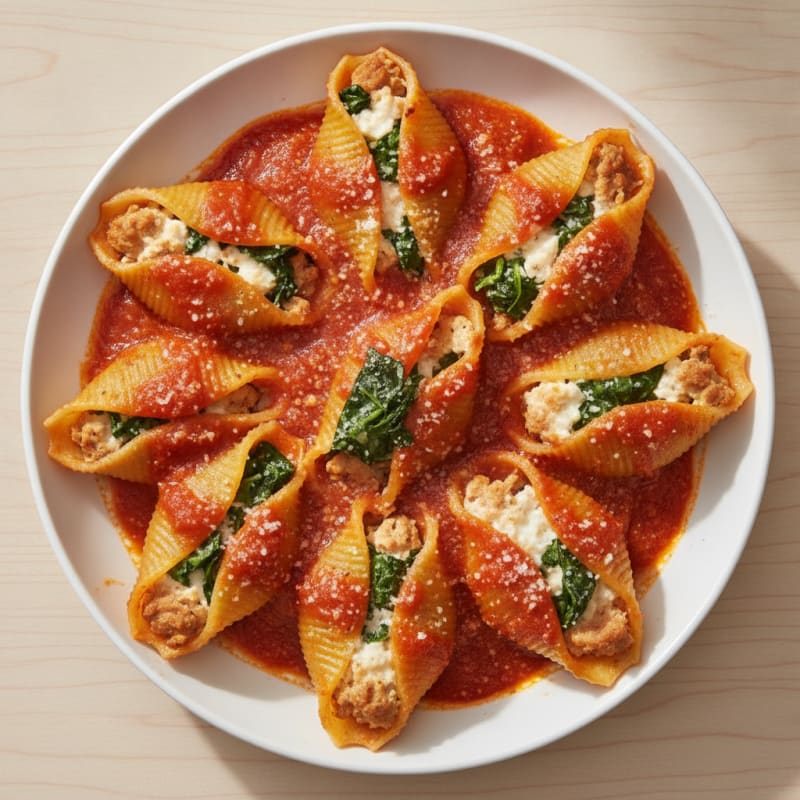 Ricotta Stuffed Shells with Marinara