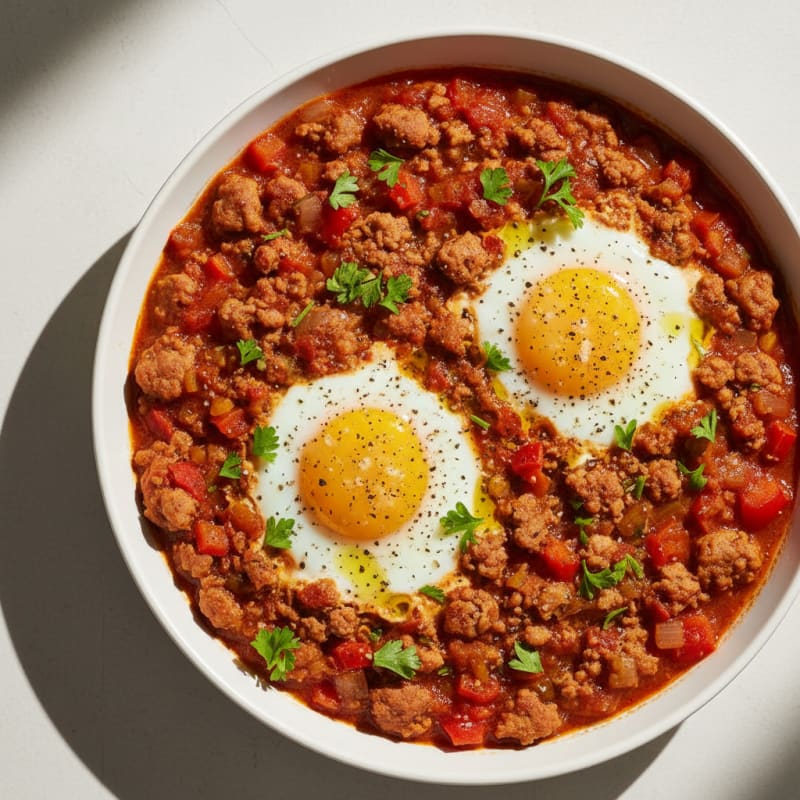 Zesty Baked Eggs with Smoky Tomato Sauce