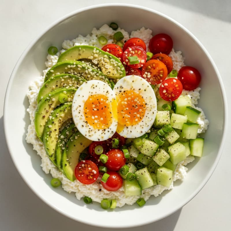 Savory Cottage Cheese Power Bowl