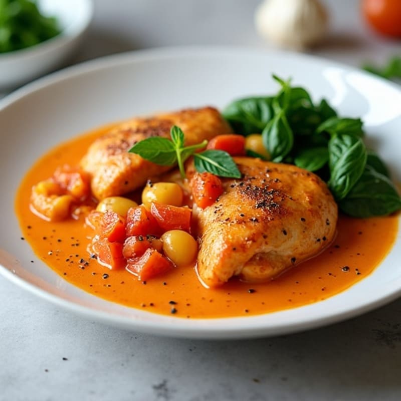 Creamy Spiced Tomato Chicken